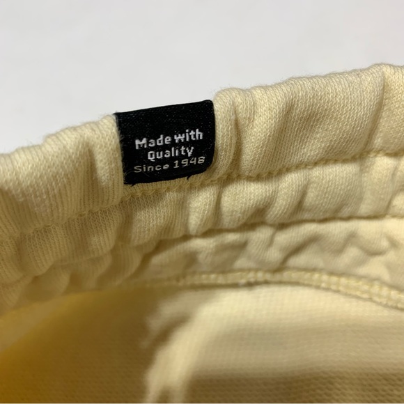 Puma NWOT Pale Yellow High Waist Sweat Leisure Sportwear Shorts Size XS - Picture 7 of 11